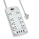 thumbnail image 1 of Protector contra sobretensiones Nuetsa Power Strip con 8 enchufes y 4 puertos USB, 1 of 7