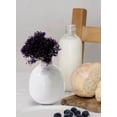 thumbnail image 3 of Serene Spaces Living Set of 4 White Ceramic Bud Vase, 3" Diameter & 4" Tall, 3 of 5