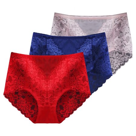 

Valcatch Women s Underwear Regular & Plus Size Panties Sexy Lace Stretch Hipster Cheeky Panty 3 Pack