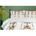 thumbnail image 4 of Ambesonne Anatomy Duvet Cover Sets, Mankind Skeleton Bones Art, 2-Queen, Cream, 4 of 7