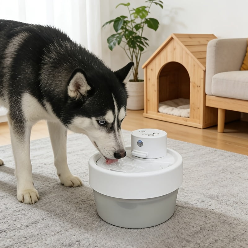 Smart USB Cat Water Fountain - Rechargeable Battery-Free Pet Dispenser with Quiet Circulating Water System for Cats & Small Dogs