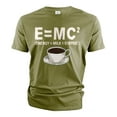 thumbnail image 6 of Funny Energy milk coffee science T-shirt Massâ€“energy equivalence Tee E = mc2 Gift tee (XX-Large Grey), 6 of 7