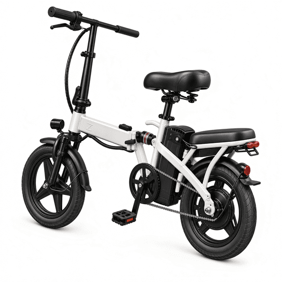 14" Electric Folding Bike for Adults,500W Motor, 19mph, 18-32 Miles Range,Removable 36V12Ah Battery for Commuting, Class2