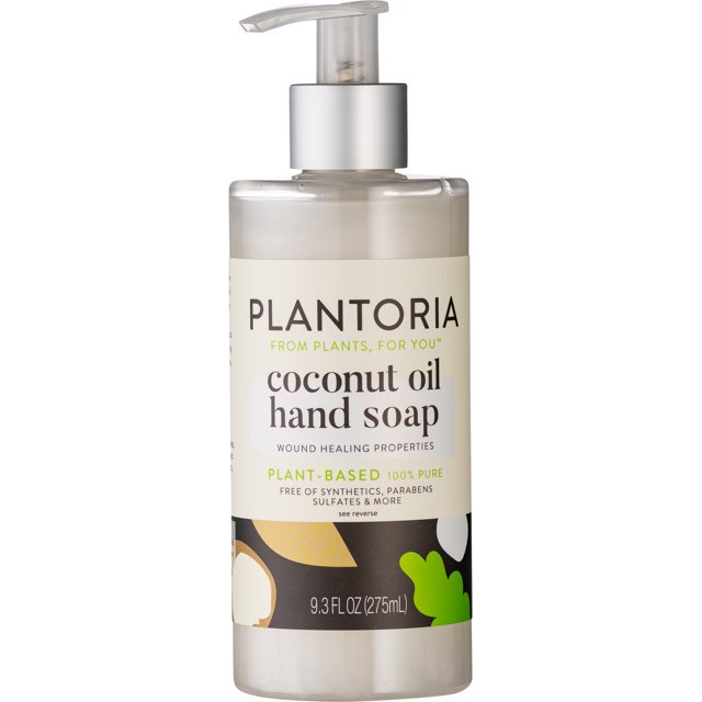 Plantoria Coconut Oil Plant Based Hand Soap Therapeutic Hydrating