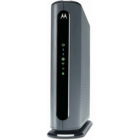 Motorola MG7700 Modem with AC1900 Dual Band 1000 Mbps Wi-Fi Gigabit Router with Power Boost