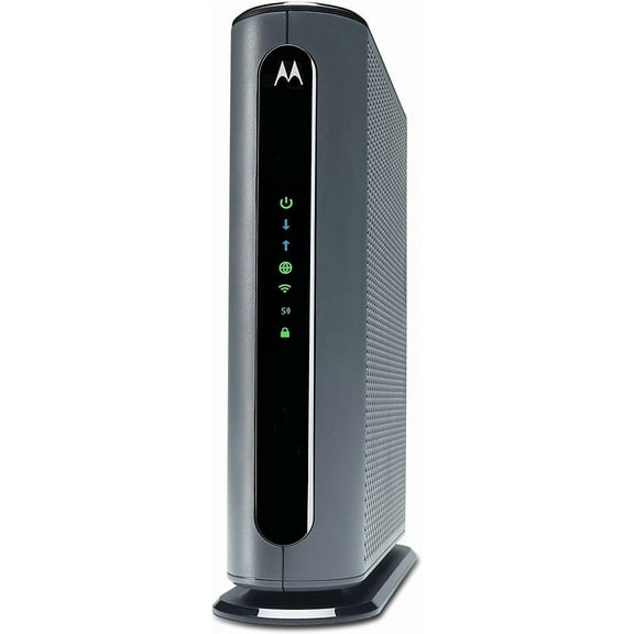 Motorola MG7700 Modem with AC1900 Dual Band 1000 Mbps Wi-Fi Gigabit Router with Power Boost