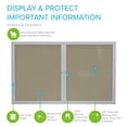 thumbnail image 2 of Ghent 48 x 36 in. Enclosed Outdoor Bulletin Board, 2 of 7