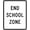 As described 46, variant on Traffic Signs - End School Zone (Usually Under an R2 Speed Limit Sign) 18 x 24 Aluminum Sign Street Weather Approved Sign 0.04 Thickness