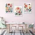 thumbnail image 5 of Framed Colorful Wildflower Canvas Wall Art Set Of 3 Flowers Pictures Prints Flowers Printing Floral Watercolors Flower wall Decor Living Room Girls Bedroom Bathroom, 5 of 6