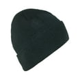 thumbnail image 1 of CTM®  Black Winter Stocking Knit Cuff Cap (Men's), 1 of 1