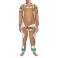 thumbnail image 3 of Fotbe Cute Sloth In Yoga Pose Tree Pattern Long Sleeve Pajama Set for Men,Sleepwear Set,2-piece Loungewear Set,Soft PJs Comfy Nightwear with Pockets-XX-Large, 3 of 7
