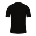 thumbnail image 5 of Awdenio Mens T-shirt Summer Fashion Knitted Casual Stripe Short Sleeved Turndown Collar Blouse Machine Washable, Perfect for Summer Outdoor Sports, 5 of 8