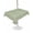 Grass Green, variant on Outdoor Table Cloth with Umbrella Hole and Zipper, Grey Burlap Texture Waterproof Square Tablecloth 54"x54", Farmhouse Vintage Gray Washable Table Cover for Outside Party Patio Picnic