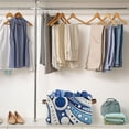 thumbnail image 5 of Blue White Partern Storage Bins Baskets With Handles Storage Box Clothes Organizer Organization Toys, 5 of 7