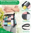 thumbnail image 4 of Yayeee Waist Apron with Pockets for Cooking Waterproof Half Server Aprons, Gray Checkered Pattern, 4 of 7