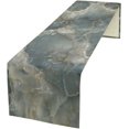 thumbnail image 2 of SHIQI-Gray Marble Table Runner Modern Abstract Stone Texture Kitchen Dinner Runner for Indoor Home Living Room Party Dining Table Decoration 13"x36", 2 of 4