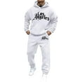 thumbnail image 2 of TSHXS Sweat Suits Men Mens Sweatsuit Mens 2 Piece Sweatsuit Outfits Hoodie Sweatshirt & Joggers Sweatpants Set Tracksuit L, 2 of 4