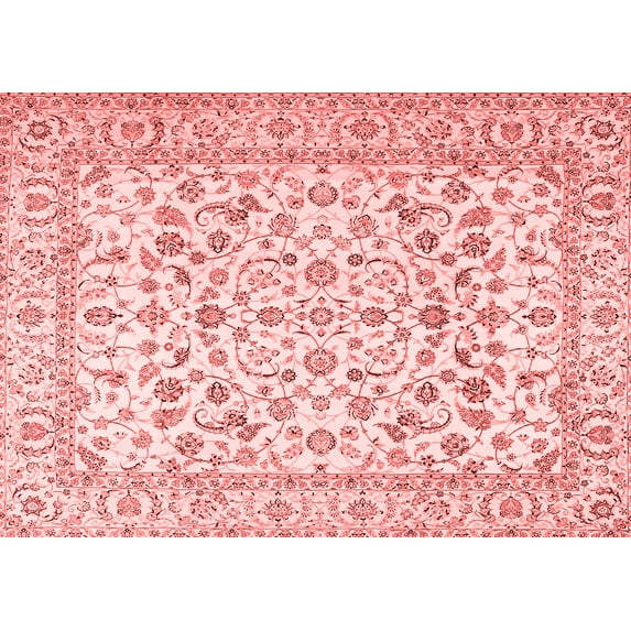 Ahgly Company Indoor Rectangle Persian Red Traditional Area Rugs, 6' x 9'
