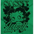 thumbnail image 2 of Betty Boop Saint Paddys Sassy Lassy Hoodie Sweatshirt Women Brisco Brands S, 2 of 5