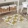 thumbnail image 7 of Sikiie Bird Sunflowers Print Flannel Anti-slip Floor Mat 16x24in, Thickened Dustproof Entrance Door Mat Floor Mat for Kitchen, Bathroom, Laundry Room, 7 of 7
