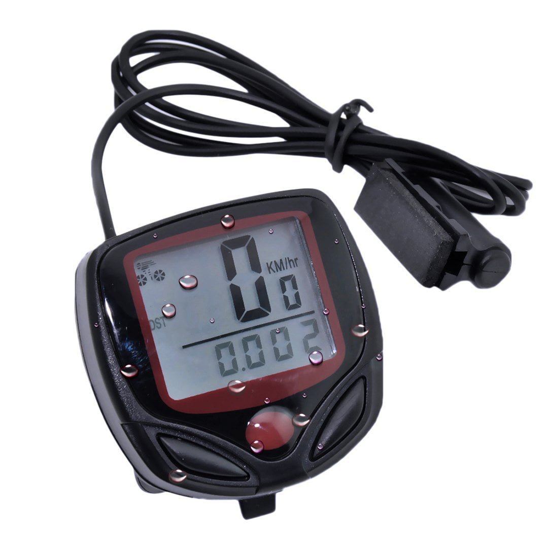 Waterproof 15 Function LCD Bike Bicycle Odometer Speedometer Cycling Speed 