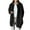 Black, variant on XFLWAM Women's Casual Jacket Long Sleeve Open Front Cardigan Crewneck Button Down Work Office Coats Outerwear with Pockets Beige L