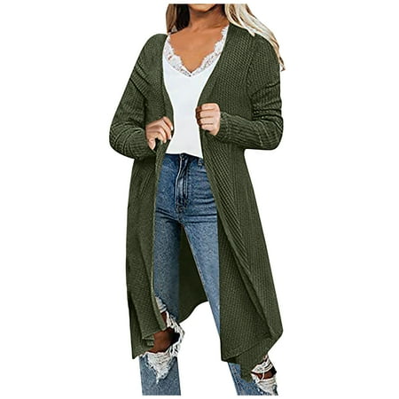 

Cardigan for Women Puffer Jacket Womens Trendy Women Casual Pockets Long Sleeve Casual Solid Coat Cardigan Blouse Cardigan for Women on Sales Corduroy Jacket Women Army Green L