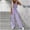 Purple, variant on Wensltd Womens Solid Color V-neck Sleeveless Vest High Waisted Wide Leg Pants Set
