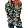 thumbnail image 1 of Sudadera Onlypuff con bolsillo canguro para mujer, sudaderas con capucha, camuflaje, 1 of 4