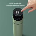 thumbnail image 4 of Yuarrent Termo de vacío con pantalla de temperatura, gran capacidad, 480ML, botella térmica portátil, tazas aisladas, suministros para Teteras Rojo, 4 of 6