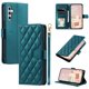 thumbnail image 3 of Funda de cuero a cuadros para Samsung Galaxy A55, A54, A53, A52, A35, A34, A25, A24, A23, A14, A15, A12, A16, 5G, con ranura para tarjetas, 3 of 5