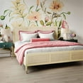 thumbnail image 2 of Maklaine 47.2"H Modern Rubberwood King Bed in Buttermilk Cream, 2 of 9