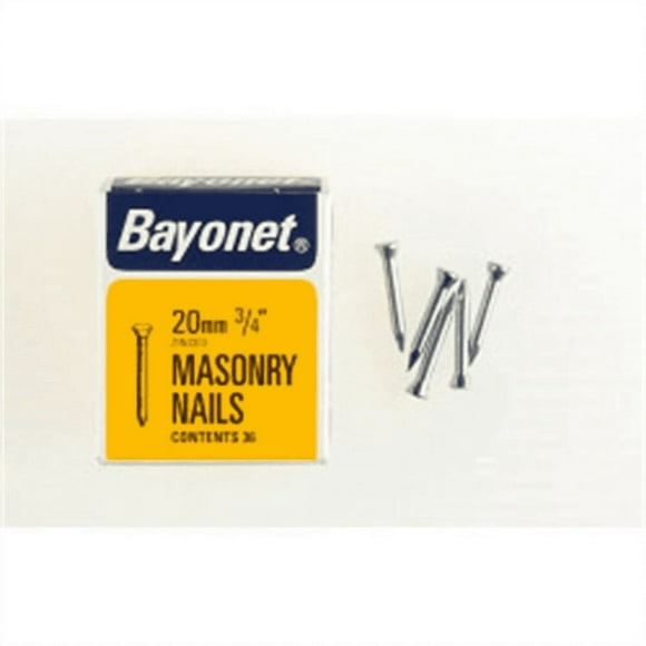 Bayonet Zinc Plated Masonry Nails (Pack of 36)