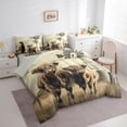 thumbnail image 3 of Castle Fairy Highland Cow Bedding Comforter Set,Farmhouse King Bedding Sets, 3 of 8