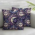 thumbnail image 3 of GOSMITH Long Pillowcases with Zipper,Purple Sun Moon Stars Pillow Covers for Bedroom and Living Room Home Pillow Cases, 3 of 5