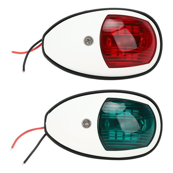 Yacht Navigation Lamp,, Portable Yacht Signal Light, 1Pair  Excursion Boats Floating Boats Fishing Boats For Speed Boats White