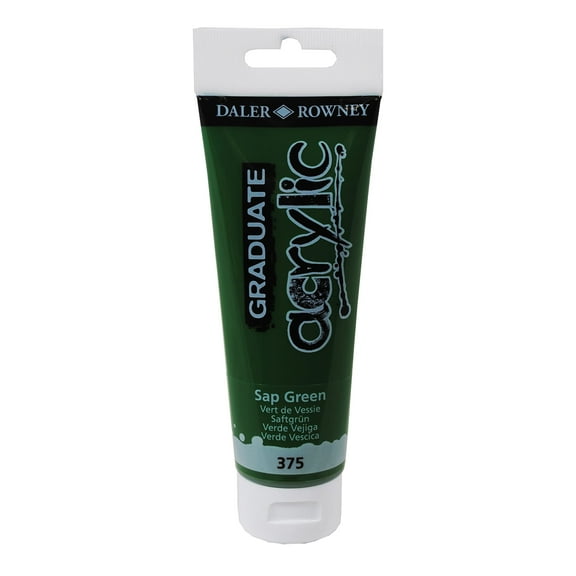 Daler-Rowney Graduate Acrylic, 120ml Tube, Sap Green