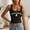 Black, variant on Women Cropped Tank Tops Cowboy Letter Print Sleeveless Scoop Neck Ribbed Knit Tops Country Music Casual Slim Fit Tees