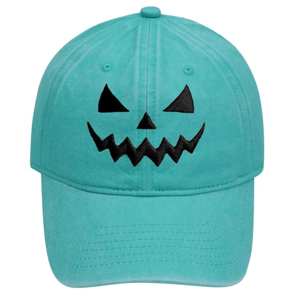 MVRLSH Baseball Hats for Men Women Pumpkin Embroidered Wash Retro Soft Top Halloween Personality And Wo Casual Sun Beach Cap