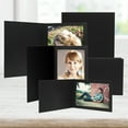 thumbnail image 4 of Neil Enterprises Inc. Classic Black w/ Gold Trim 4" x 6" Photo Folders - Pack of 100, 4 of 5