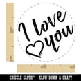 thumbnail image 2 of I Love You in English Heart Rubber Stamp for Scrapbooking Crafting Stamping - Medium 1 Inch, 2 of 7