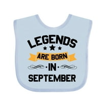 Inktastic Legends Are Born in September Boys or Girls Baby Bib