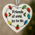 thumbnail image 3 of Heart-Shaped Sea Glass Friendship Decor, Friendship Ornaments for Christmas Trees, Timeless Friendship Heart Keepsake, True Friend is Forever, Heart-shaped Commemorative Decorative Gift Collection, 3 of 5