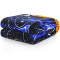 thumbnail image 6 of Solar System Fleece Blanket for Bed - 50" x 60" Plush Fleece Space Blanket for Kids, Boys, and Men - Super Soft Planetary Throw Blanket with Outer Space Design - Queen Size Blanket, 6 of 6