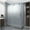 Stainless Steel, variant on Aston SEN979FRUW.UC-SS-563480 Langham Xl 80" High X 64" Wide X 34" Deep Sliding Frameless