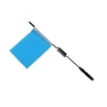 thumbnail image 2 of Wweixi Model Cars Metal Signal Flags with Pole DIY Modification Replaceable Parts Automobile Accessory Replacement for WPL Blue 1 Pc, 2 of 6