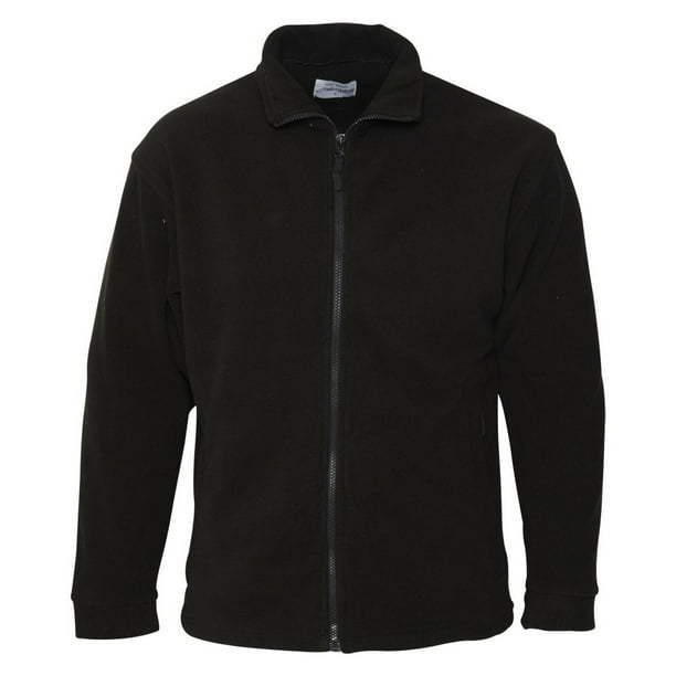 Absolute Apparel - Chaqueta polar con cremallera modelo Brumal para hombre (Negro)