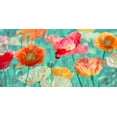 thumbnail image 2 of Cynthia, Ann 24x14 Gold Ornate Wood Framed with Double Matting Museum Art Print Titled - Poppies in Bloom, 2 of 4