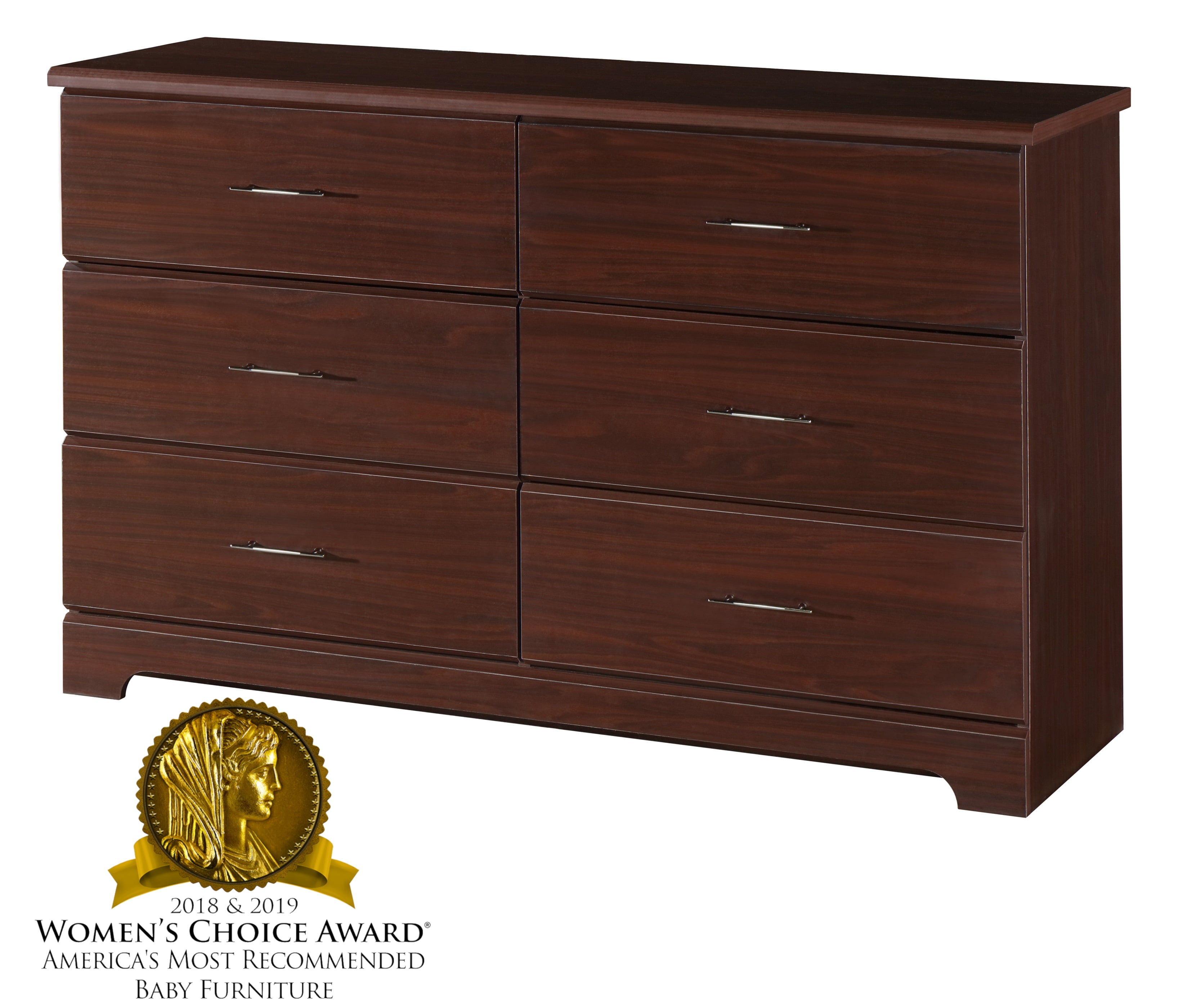 Storkcraft Brookside 6 Drawer Double Dresser Espresso Walmart Com