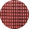 thumbnail image 1 of Ahgly Company Indoor Round Abstract Red Modern Area Rugs, 8' Round, 1 of 4